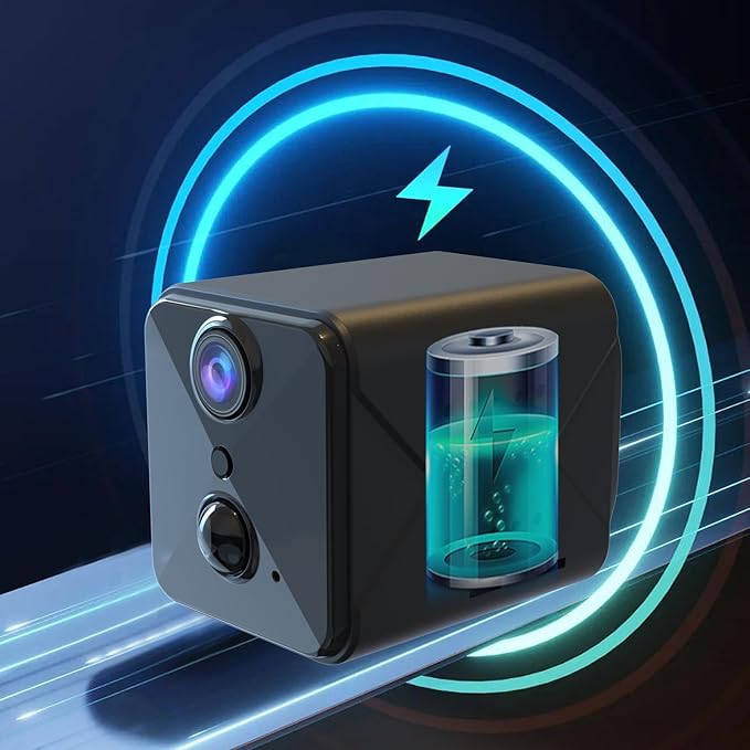 2025 Upgraded Security Camera,4K HD Mini Cam for Home with Night Vision,100 Days Long Battery Life, Motion Detection,Remote Viewing,Wireless Camera for Pet/Baby/Nanny Surveillance