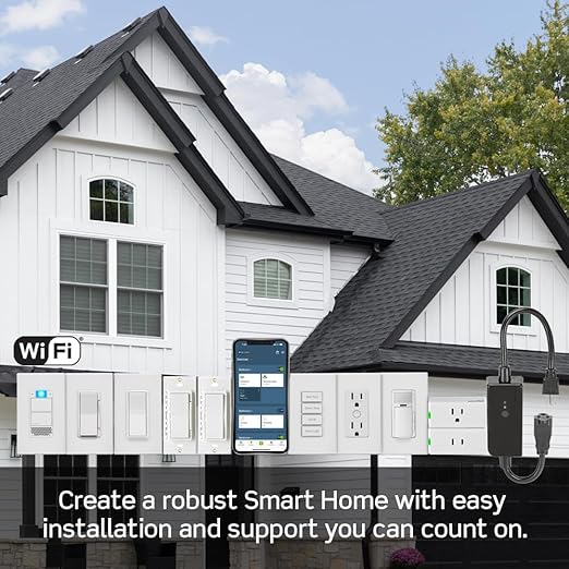 Leviton Decora Smart Fan Speed Controller, Wi-Fi 2nd Gen, Neutral Wire Required, Works with My Leviton, Alexa, Google Assistant, Apple Home/Siri & Wired or Wire-Free 3-Way, D24SF-1RW, White