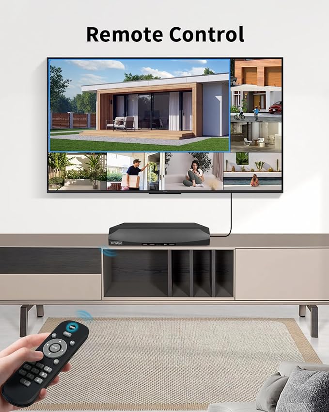 《130°Wide Angle & 2-Way Audio》Outdoor Security Camera System, IP Wired Cameras, 4K Video Surveillance Systems