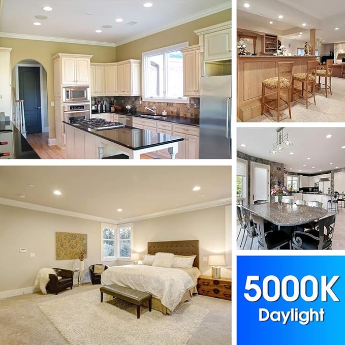 Energetic PAR38 LED Flood Outdoor Light Bulb, 5000K Daylight, 90 Watt Equivalent (11W), Wet Rated, 900LM, E26 Base, Non-Dimmable, 6 Pack