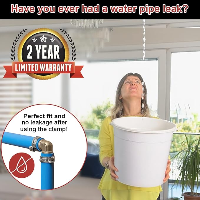 120PCS 3/4 Inch PEX Cinch Clamps Rings, Premium 304 Stainless Steel crimping clamps, PEX Fitting Clamps Pinch Ring for Tubing Pipe Fitting Connections (3/4"x120)