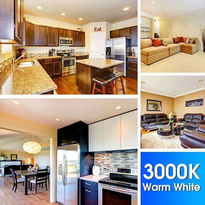 Energetic PAR38 LED Flood Outdoor Light Bulb, 3000K Warm White, 90W Equivalent (11 Watt), 900 Lumens, E26 Base, Non-Dimmable, Wet Rated, 6 Pack