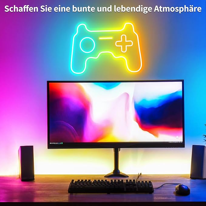 132FT Neon LED Rope Lights IP65 Waterproof LED Lights for Bedroom Flexible LED Light Strip with Remote/APP Control RGB Lighting Strip for Indoors Outdoors Bedroom Room Home Décor