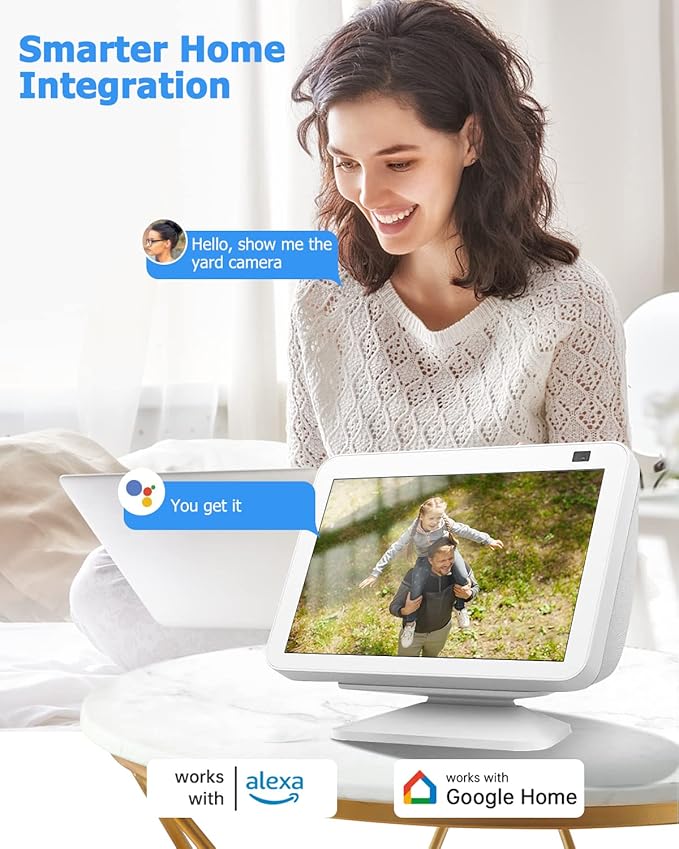 【2K】 Solar Security Cameras Outdoor Wireless, 2 Pack Outdoor Camera Wireless Solar Powered, Pan Tilt 360°WiFi Camera with Color Night Vision/PIR Sensor/2-Way Audio/Alexa/Google Assistant