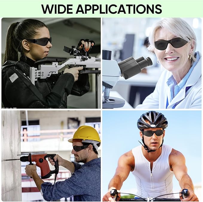 TICONN Clear Safety Glasses for Men, Safety Goggles with Scratch Impact Resistant Meets ANSI Z87.1 Standard