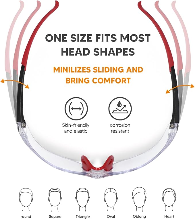 Clear Safety Glasses 24 Pack, Protective Eyewear UV Protection ANSI Z87.1, Safety Goggles Scratch & Impact Resistant, Eye Protection with Nose Pads for Men & Women Construction, Shooting, Lab Work