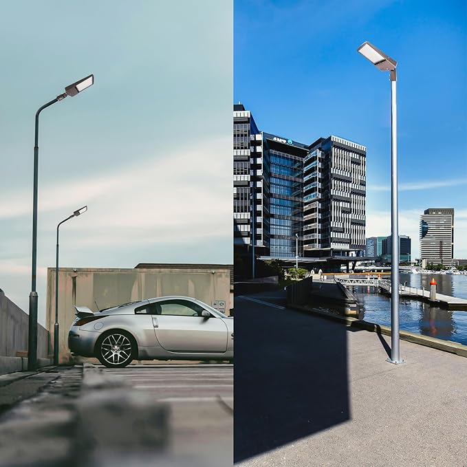 480V 300W LED Parking Lot Light, 42000LM(140lm/w) LED Shoebox Area Light(1000W HID/HPS Equiv.), 5000K Dimmable Outdoor Commercial Street Lighting -10KV Surge Protection IP65 277-480V UL DLC Listed