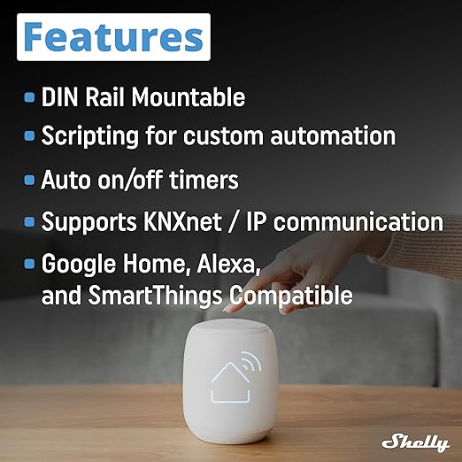 Shelly Pro Dimmer 0/1-10V PM | Wi-Fi & LAN Smart Dimmer with Power Metering | Home Automation | DIN Rail | Compatible with Alexa & Google Home | iOS Android App | No Hub | Dimmable Lights