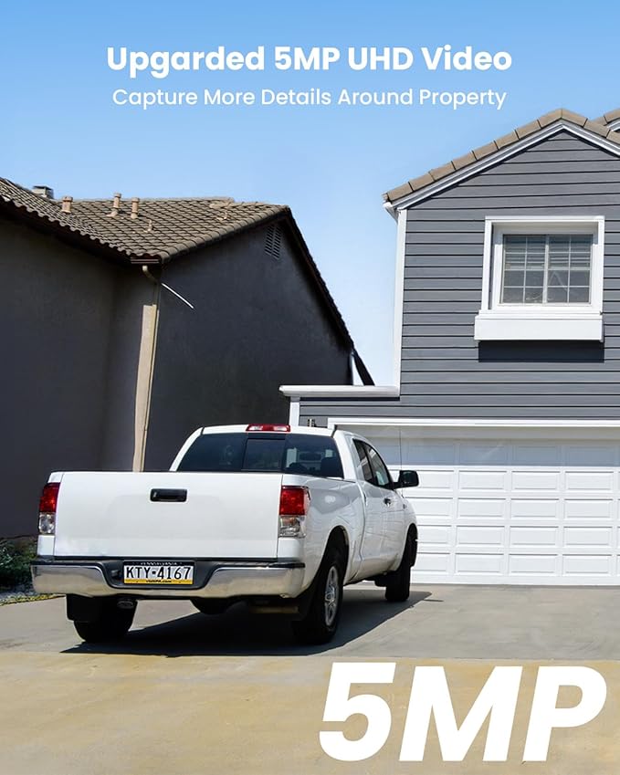 ieGeek 5MP Floodlight Camera Outdoor, Wired Home Security Light Cameras, 5G/2.4G WiFi Flood Light Camera Outside with Smart Motion Detection/Siren,Color Night Vision,2 Way Audio,24/7 Recording (Black)