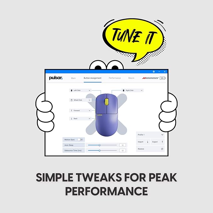 Pulsar Gaming Gears X2 Crazylight Wireless Gaming Mouse, Ultra Lightweight 1.23 oz (35g), Optical Switch, 32000 DPI, 750 IPS, XS-1 Sensor, 8k Compatible (LA Edition)