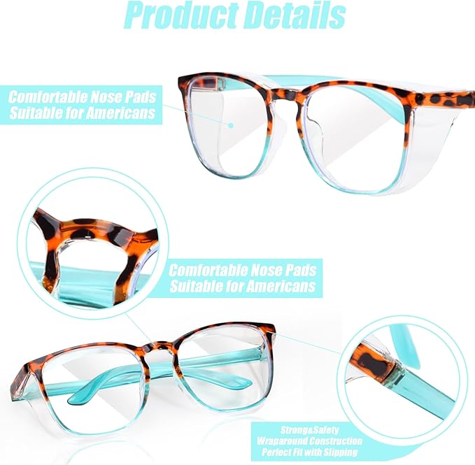 Safety Glasses Goggles For Women Nurses Protective Eyewear,Anti Fog Safety Goggles