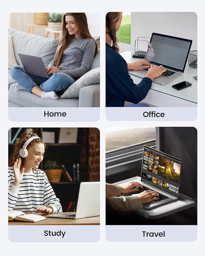 100W USB C Laptop Charger, Universal GaN III Power Supply Adapter, Replacement Foldable Fast Charger PD3.0 for MacBook Pro/Air, HP, Lenovo, Asus, Steam Deck, and All Type C Devices (5ft Cable)