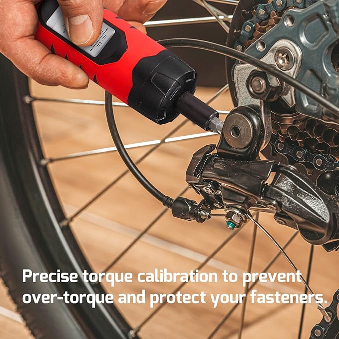 Torque Screwdriver Wrench Set (10-65 In.lb ±1) with 29 S2 Alloy Bits & 5 Drive Sockets | 1/4" Socket Adapter for Tools, Bike Repair, Mounting | Includes Portable Case