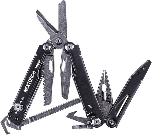 NEXTORCH PIONEER 14-IN-1 Multi-tools Full-Size,Versatile Multi-tool Set with Scissors Needle Nose Pliers Pocket Clip Multi-tool