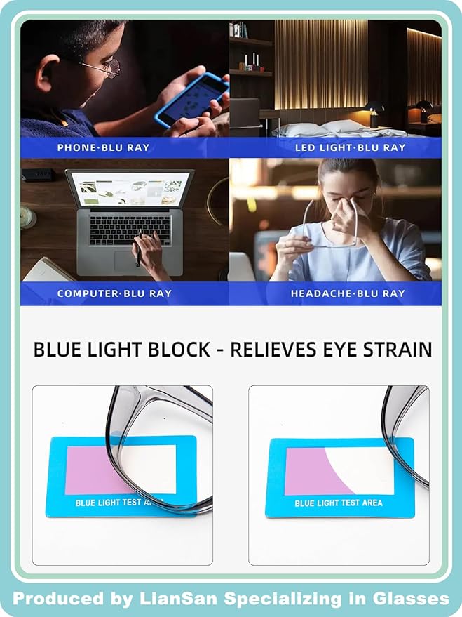 LianSan Oversize Anti-Fog Safety Glasses for Nurses, Z87.1 Certified Goggles for Women, Square UV Protection