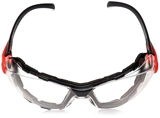 Delta Plus RX-GG-40C-AF-2.0 ERB Safety Glasses, Amber HC/PC Lens, Black Frame with Grey Soft Accents