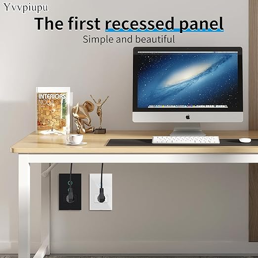 Smart WiFi Light Switch, No Hub Required, Compatible with Alexa and Google Assistant, Single Pole, White (Black)