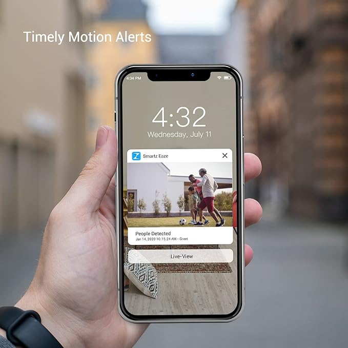 Zmodo 1080p 3pack Mini WiFi Camera, Two-Way Audio, Video Baby Monitor, Black with White, 3 Count (Pack of 1) (ZM-SH75D001-WA-3)
