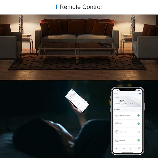 EIGHTREE Smart Plug 2025 Upgrade to 15A, Bluetooth & Wi-Fi Outlet Plug Dual Connection, Voice Control, Remote Control Outlet Timer Indoor, Smart Plugs That Work with Alexa & Google, 2.4GHz Wi-Fi Only