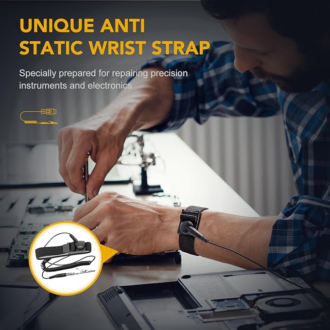 VIGRUE Precision Screwdriver Set, Mini Electric Screwdriver with 140 Magnetic Precision Bits, Professional 650mAh 3 Torque Settings for Laptop Camera Watch Drones Repair, USB Charging (JM-02)