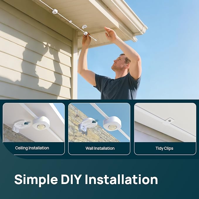 Linkind Permanent Outdoor Lights HP5,100ft Smart AI RGBTW Christmas Lights, 85 Scenes Modes for Daily Holiday Christmas Decorations,IP67 Waterproof, Works with Alexa,Google Assistant