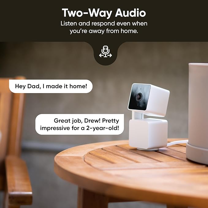 WYZE Cam Pan v3 Indoor/Outdoor IP65 1080P 360° Pan/Tilt/Zoom WiFi Smart Home Security Camera, Motion Tracking for Baby/Pet, Color Night Vision, Works with Alexa&Google Assistant, Free Expert Setup