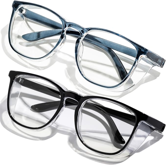 Safety Glasses Anti Fog Clear Blue Light Blocking Eye Protection Nurse Goggles for Women Men