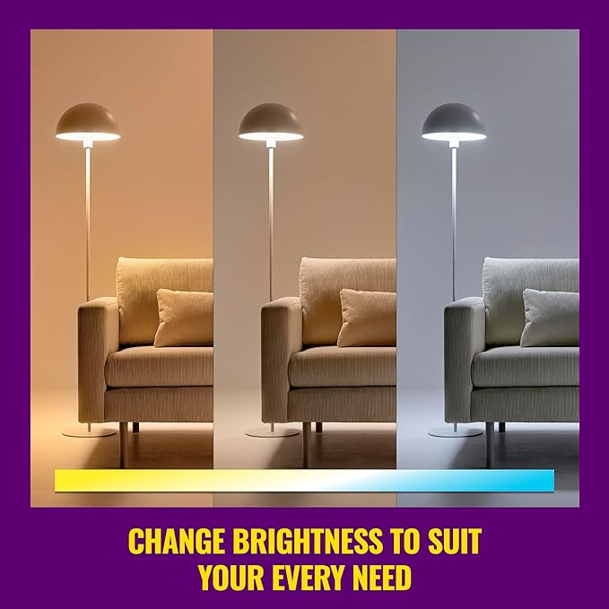 WiZ Connected 120W PAR38 LED Smart Light Bulbs - Connects to Your Wi-Fi - E26 Smart Bulb - Control with Voice or App + Activate with Motion - Matter Compatible - 3 Pack
