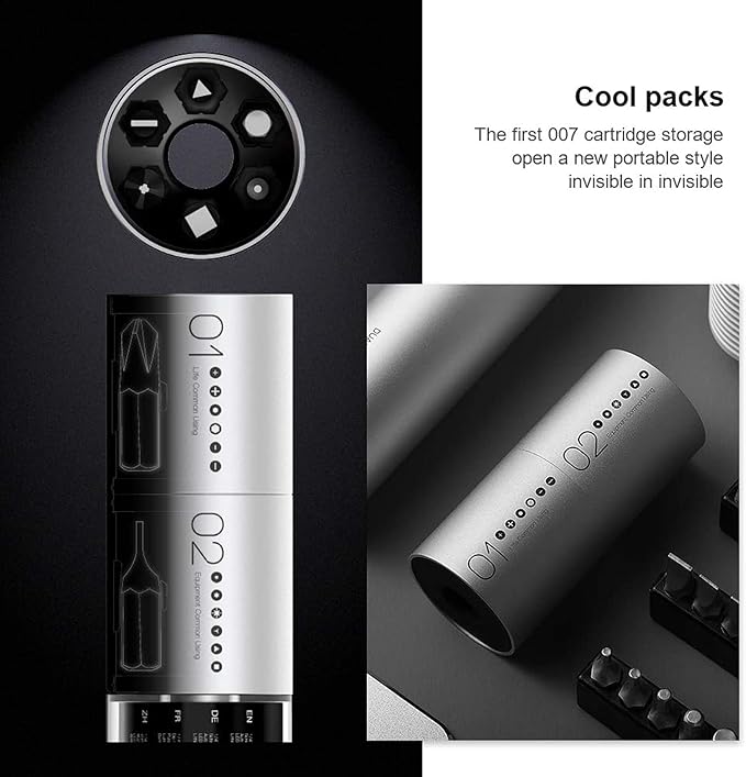 Wowstick SD 16 in 1 Portable Electric Screwdriver Kit with 0.9 to 3Nm Manual and Auto Dual Power Torque, Mechanical Switch, Speed Protection (Wowstick SD)
