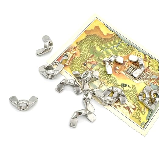 15 Pcs 5/16"-18 Wingnuts 304 Stainless Steel Wing Nuts Fasteners Parts Butterfly Nut, Hand Twist Tighten Hardware Nuts Butterfly Wing-Nut