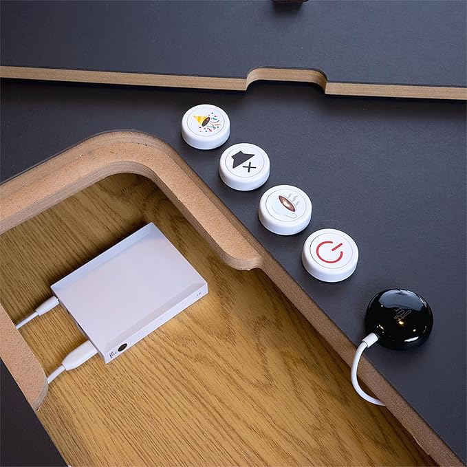Flic Hub LR - Best Long Range Smart Home Hub with Native Support for Matter, Alexa, Homekit, Nanoleaf, Spotify, Philips Hue, Sonos, IR, Wi-Fi to Control Any Device with Flic Smart Button and Twist.