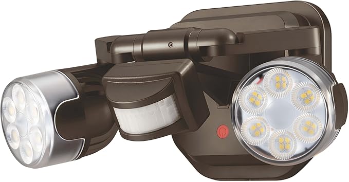 OREiN Motion Sensor Outdoor Lights, 450°Superwide Adjustment Dusk to Dawn Security Flood Lights Outdoor, 5000K 150W Equiv 3 Modes 180°/40FT, IP65, Bronze(Hardwired)