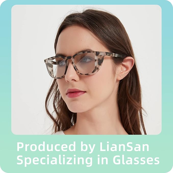 LianSan Oversize Anti-Fog Safety Glasses for Nurses, Z87.1 Certified Goggles for Women, Square UV Protection
