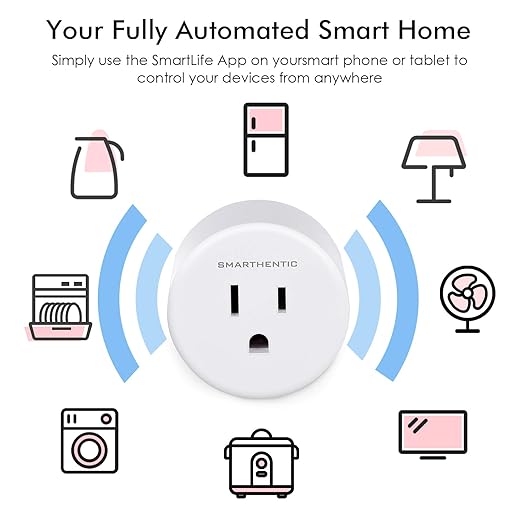 Smart Plug, WiFi Light Switch, Outlet Timer, Amazon Alexa Google Home Voice, APP and Remote Control, Smart Devices, Gadgets, Home Improvement Outlet Extender, 2.4ghz Network, Pack of (1)