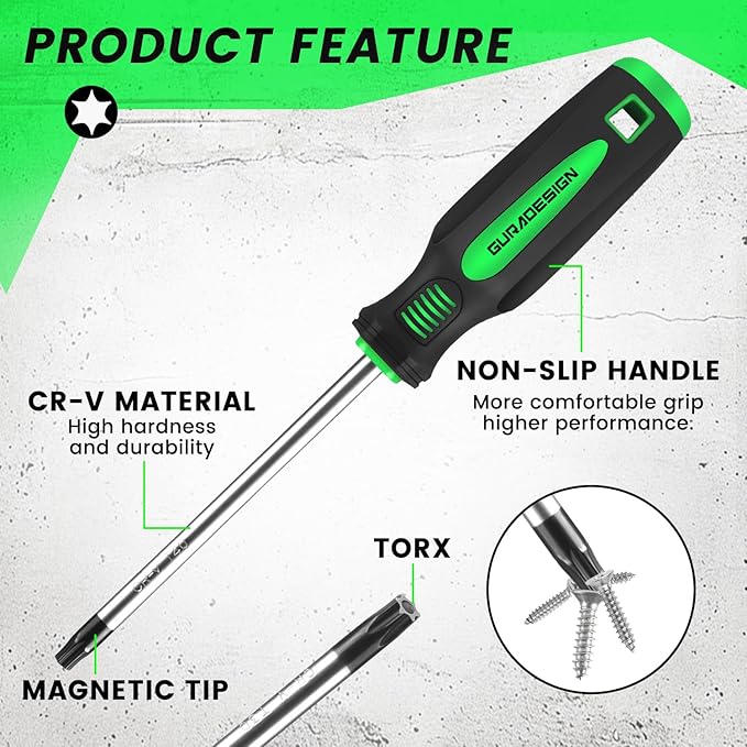 13 Pieces Magnetic Torx Screwdriver Set ,T5 -T40 Star Screwdrivers
