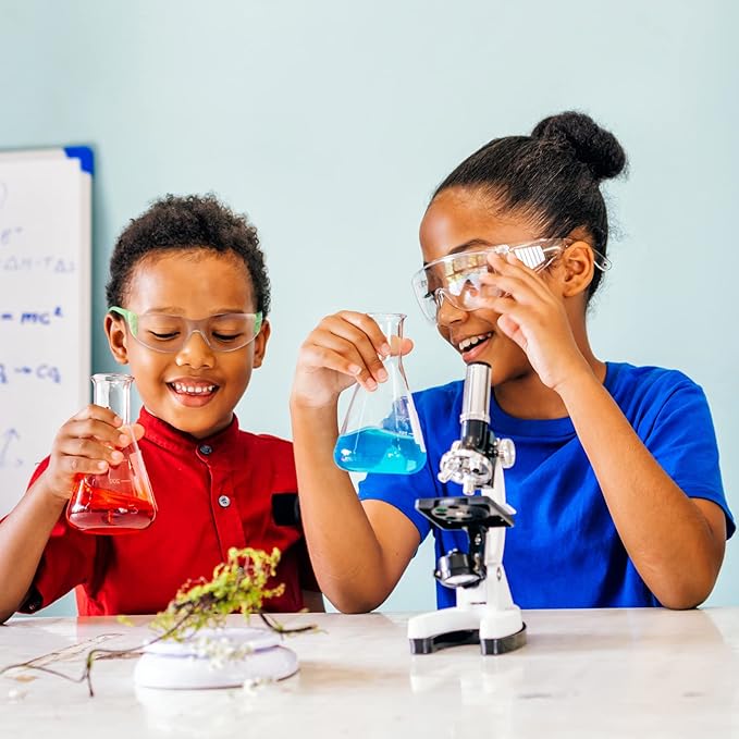 Chumia 64 Pcs Kids Safety Glasses Scratch Impact Resistant Safety Goggles Anti Fog Protection Glasses with Clear Lens