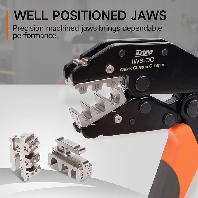 iCrimp Crimping Die for End Sleeves Ferrules, AWG 8/6/4 Crimp Die, IWS-X864 Jaws