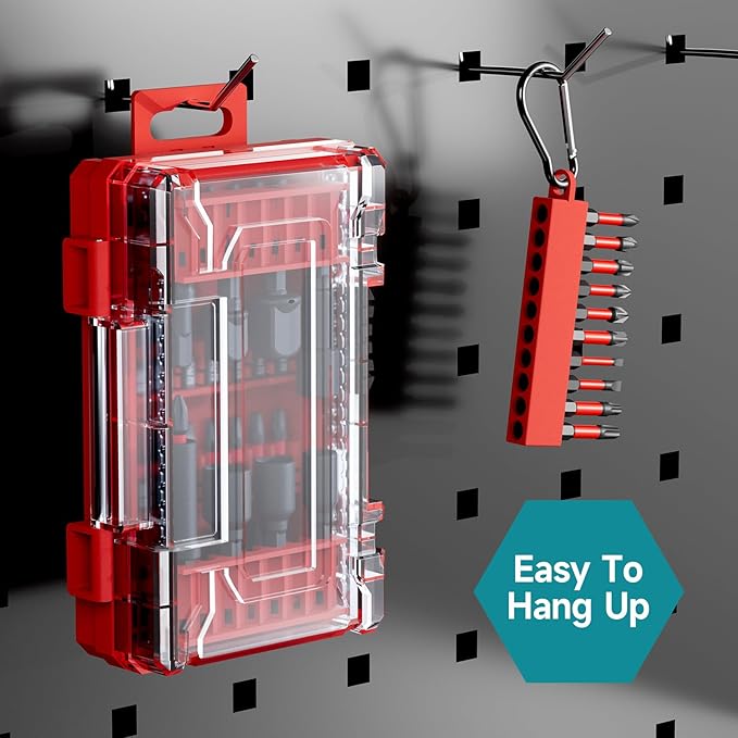 36Pcs Impact Driver Bits Set with a Storage Case, 28 Magnetic Screwdriver Bits, 5 Magnetic Sockets, 3 Socket Adapters, 1/4 In. Hex Shank Driver Tools Set for Power Screwdrivers, Electric Drill Drivers