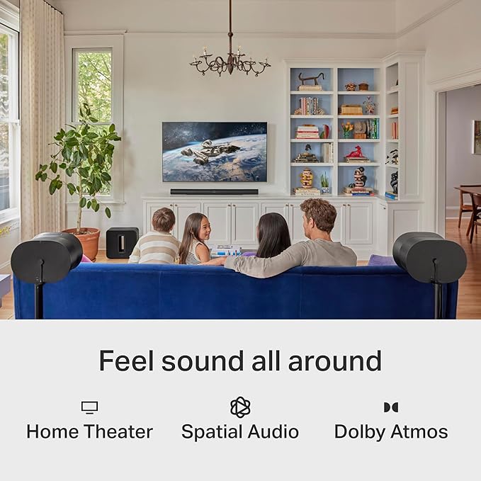Sonos Era 300 - Black - Wireless, Alexa Enabled Smart Speaker with Dolby Atmos (Pack of 2)