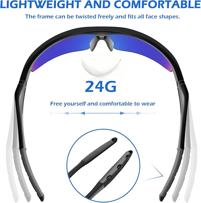OXG 6 Pack Tinted Safety Glasses for Men Women, Safety Goggles ANSI Z87.1 Protective Eyewear Scratch Resistant Eye Protection