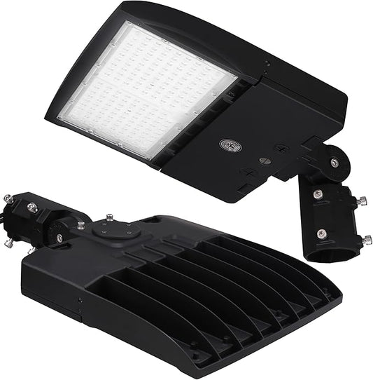 RuggedGrade 100W - NextGen IV Series LED Parking Lot Lights - Color Selectable 30K/40K/50K - Slip Fit - Black