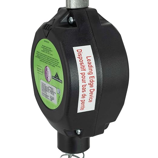 Peakworks Fall Protection Leading Edge Self Retracting Device (SRD) - 10' Single Leg Cable with Swivel Snap Hook - Certified ANSI 359.14-2021 Class 2 LE SRD (Available in Multiple Lengths & Styles)