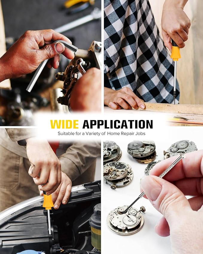 13pcs General Household Tool Set, Includes Precision Screwdrivers, Hex Key, Crosshead Screwdriver, Flat-head Screwdriver, Suitable for Daily Use