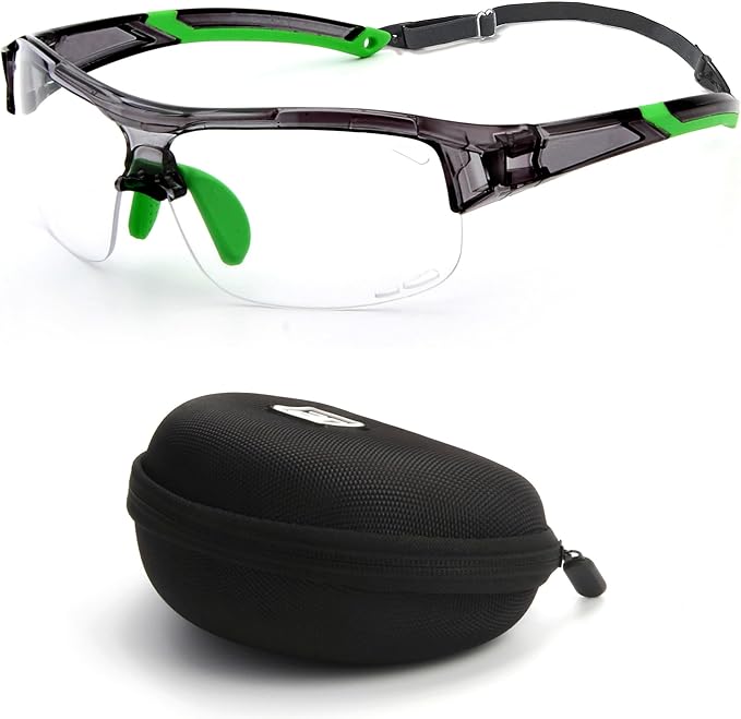 BLUE CUT Sports Safety Goggles Interchangeable Sun Lens Anti Fog UV Protection Indoor Outdoor Pickleball Cycling Basketball