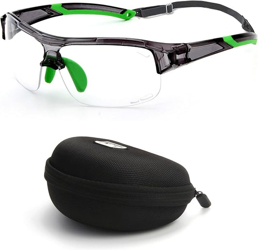 BLUE CUT Sports Safety Goggles Interchangeable Sun Lens Anti Fog UV Protection Indoor Outdoor Pickleball Cycling Basketball