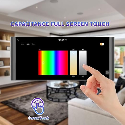 Smart Home Control Panel,12'' Dimmer and Background Music Player,Smart Life Tuya App Control Timer Switch for Smart Appliances