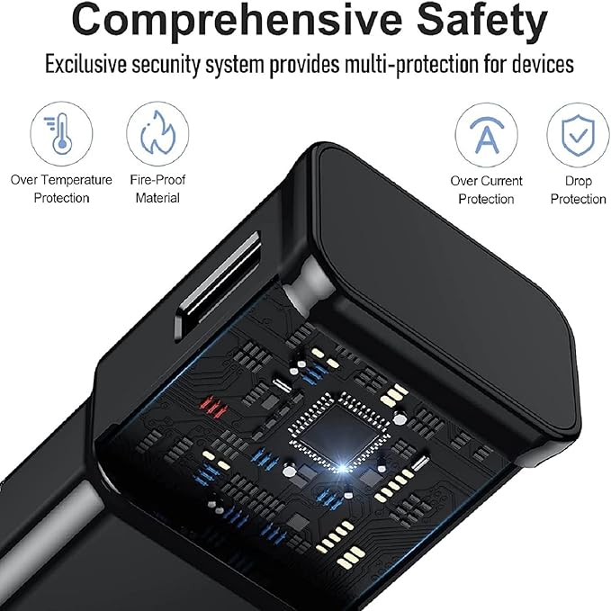 A15 A16 A55 A25 A35 A05 C55 Type C Charger Fast Charging Type C Cable 6FT USB Wall Charger Block Android Phone Charger for Samsung Galaxy S10/S10+/S20/S20/S21/S22+/S23/S24/S25/Plus/Ultra/FE,Note 10/20