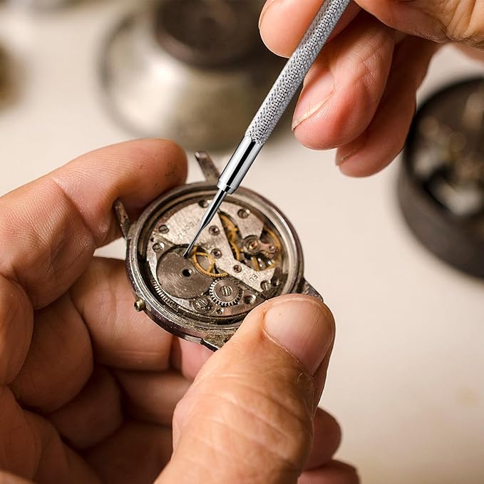 Chumia 8 Pieces Precision Jewelers Screwdriver Set, Micro Watch Repair Screwdriver Set 0.6-2.0 mm for Watch, Eyeglasses, Jewelry Work, Electronics Repair(Flathead)