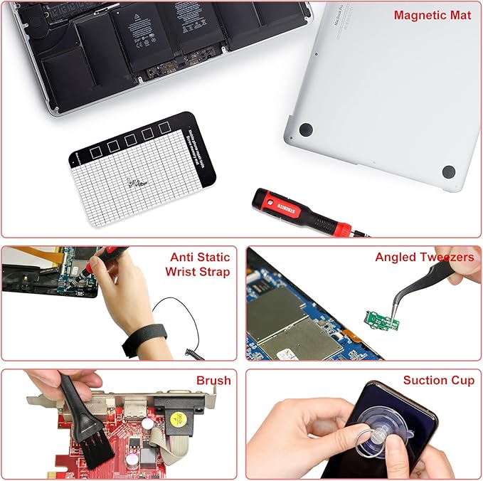 STREBITO Precision Screwdriver Set 191-Piece Multi-Bit Screwdriver 1/4 Inch Nut Driver Home Improvement Tool Electronic Repair Kit for Computer, iPhone, Laptop, PC, Cell Phone, PS4, Xbox, Nintendo
