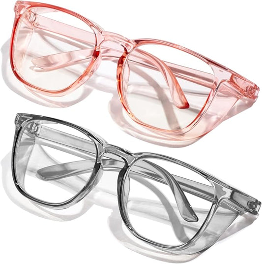 Safety Glasses Anti Fog Clear Blue Light Blocking Eye Protection Nurse Goggles for Women Men